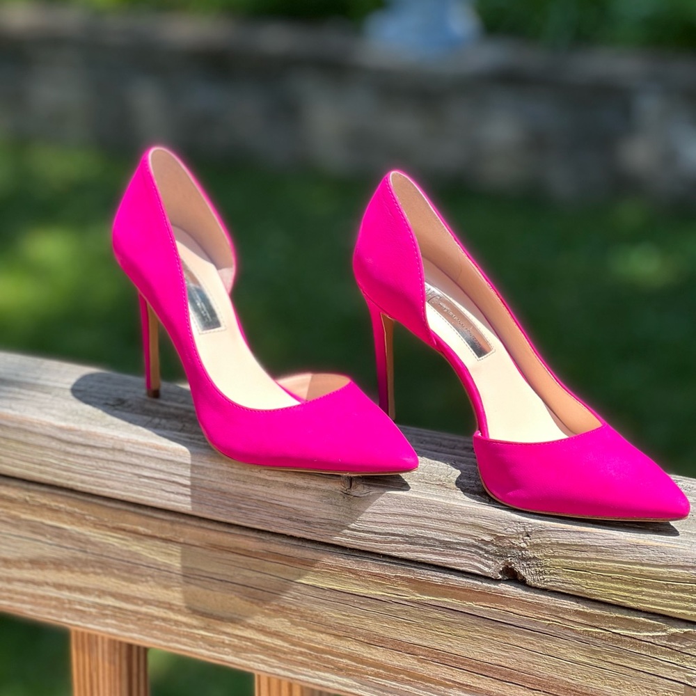 INC. stilettos. Deep Fuscha. Size 5
